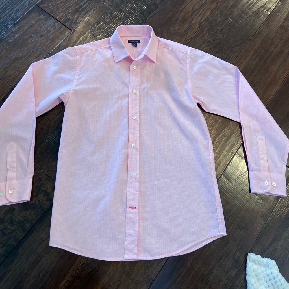 boys pink dress shirt